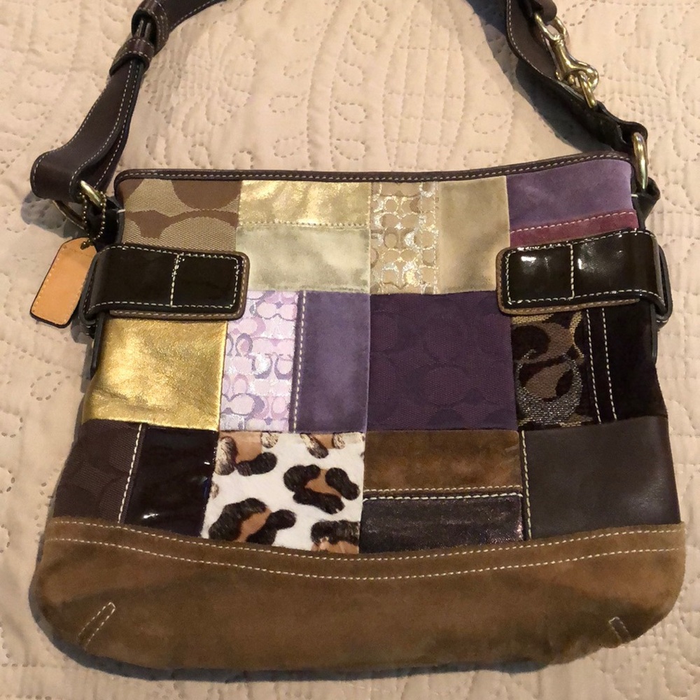 Authentic Coach Cross Body Patchwork Bag - image 4